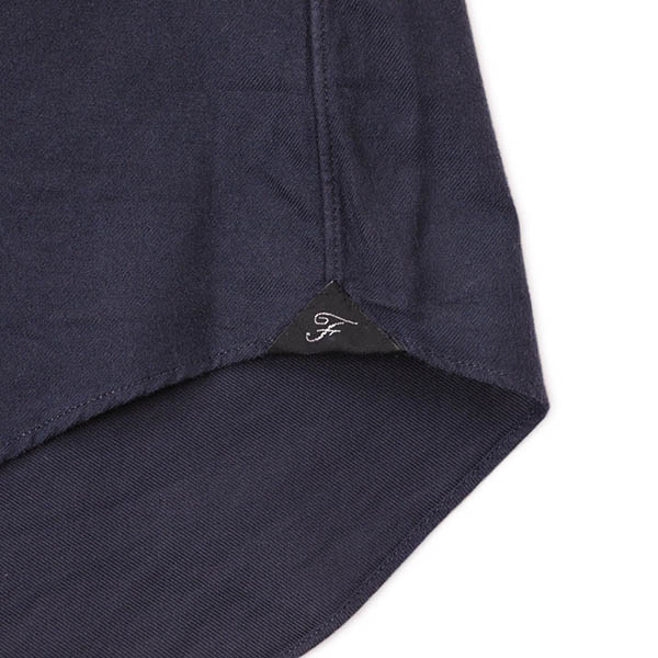 Finamore フィナモレ メンズ シャツ カッタウェイ コットン ネル